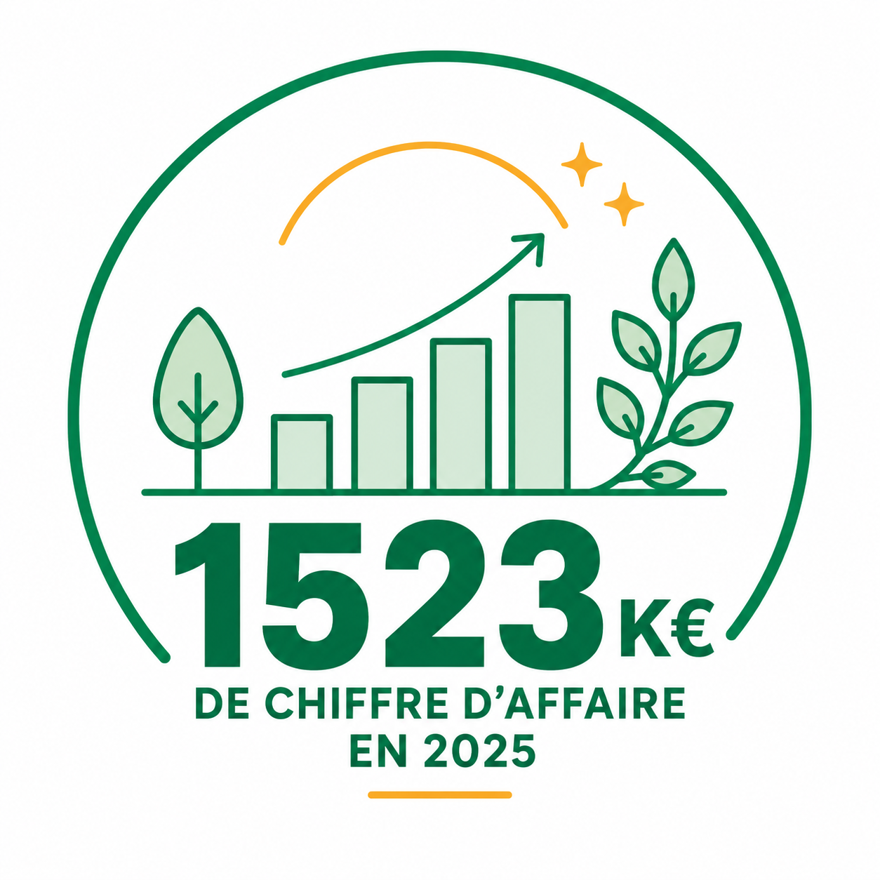 1523 milliers d'euros de chiffre d'affaires en 2025