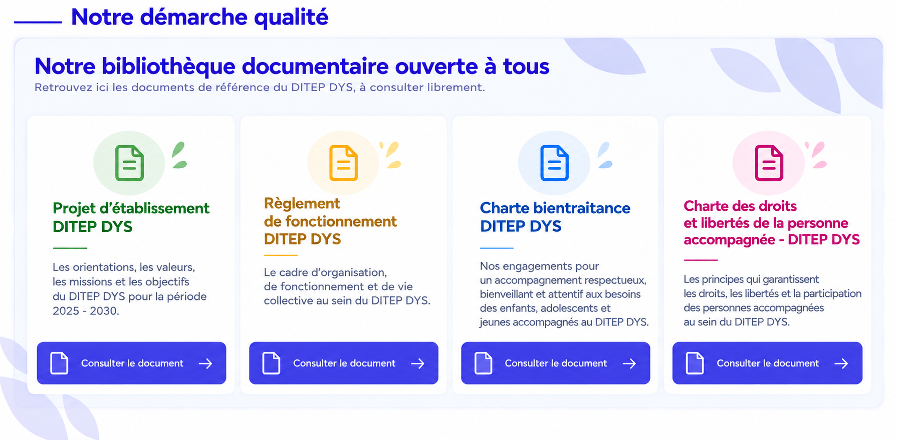 Bibliothèque documentaire du DITEP DYS