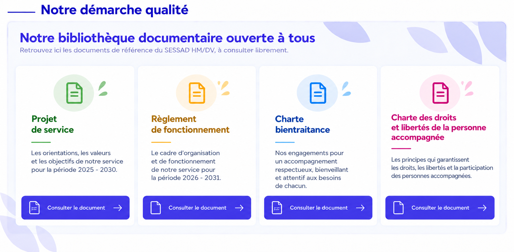 Notre bibliothèque documentaire ouverte à tous - SESSAD HM/DV